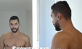 ShowerBait Str8 guy convinced into shower fuck