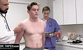 Fit Boy Goes For Annual Check-Up But The Doctor And His Medical Student Give Him The Full Package