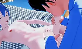 Evangelion Yaoi Hentai 3D - Shinji x Kaworu. Handjob, blowjob and bareback with multiple cums