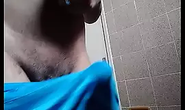 Flashing you with a huge black boner under my cyan boxers