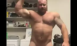 Thick Musclebear Shows Off Hung Veiny Cock OnlyfansBeefBeast Beefy Bodybuilder Flexes With Big Dick