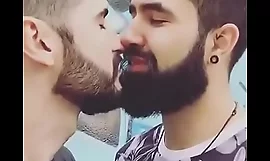 Passionerad homosexuella kyssar och xxx romantiska fan