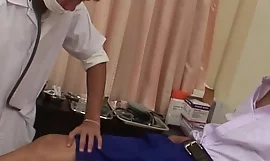 Gung-ho oriental doctor engulfing patients dick