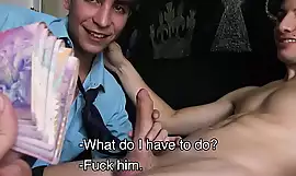 Young Straight Latino Twink Boy Sex With Best Friend For Cash From Grounds
