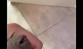Brother jerking off in his hall-way