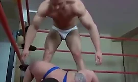 fat wrestler dominated