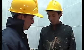 Lusty construction on the go twinks fool almost anal drilling