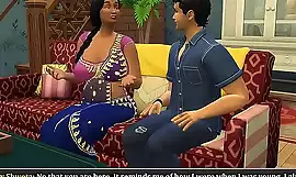 Desi Saree widow aunty got fucked by her 's friend